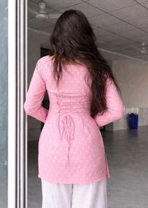 Charming Pink Printed Kurta
