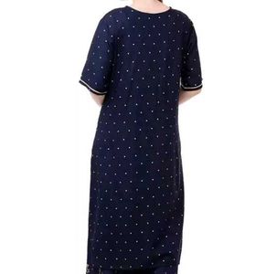 Polka Printed Black Kurta