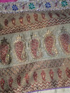 Elegant Embroidered Saree