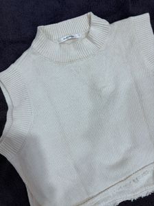 Sleeveless Knit Sweater