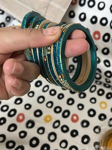 Unused Lac Bangles Indigo Shade
