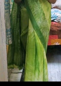 satin glossy Saree