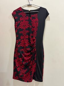 Stunning Black &amp; Red Bodycon Dress