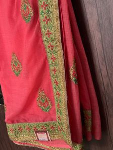Laxmi Hall Embroidered Saree | New With Tag