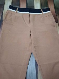 Stylish Tan Wide Leg Pants