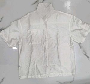 Lightweight Button-Up Shirt with Inner Tee