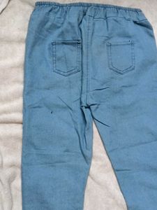Cute Heart Sequin Denim Jeans