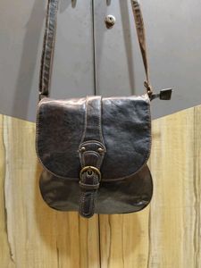 Vintage Leather Crossbody Bag