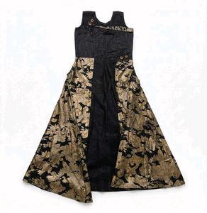 Stunning Black & Gold Ethnic Gown