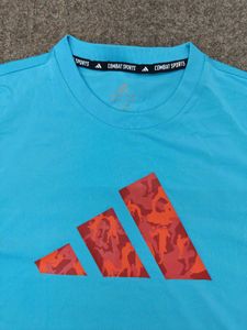 Adidas Blue Graphic T-Shirt