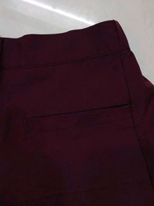 Burgundy Skort