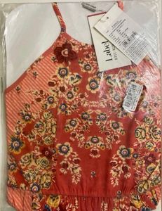 LABEL RITU KUMARFloral Print Fit &amp; Flare Dress