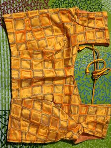 Beautiful Combo Orange N Pink Designer Net Blouses