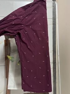 Mast&amp;Harbour Burgundy Pure Cotton Shirt