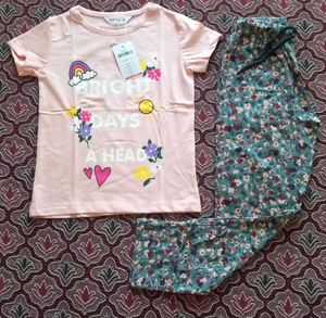 Cute Girls' Pajama Set