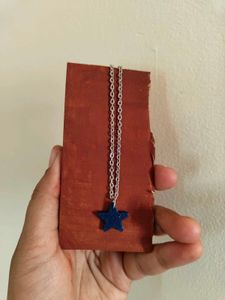 Handmade Resin Glittery Star Chain New