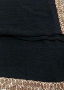 Elegant Navy Blue Saree with Intricate Border