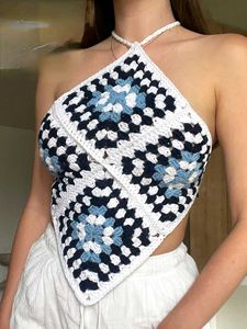 Crochet Halter Neck Top