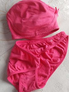 Pink Bra and Panty Set