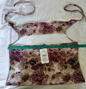 Floral Print Halter Neck Top