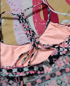 Floral Print Bikini Top