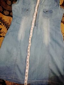 High Neck Demin Dress For Women
