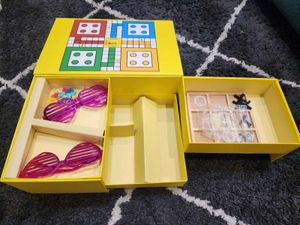 Magnetic Multipurpose Storage Box with Ludo, Tic T