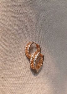 Elegant Gold Tone Hoop Earrings