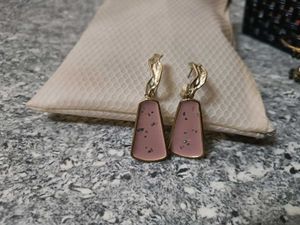 Unique Pink Dangle Earrings