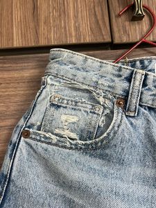 ZARA original ripped straight jeans
