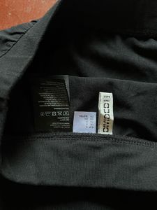 Black Casual Mini Skirt