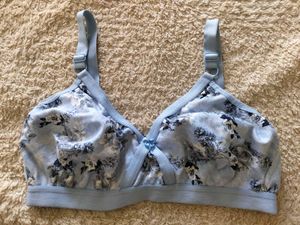 Skiva Blue Floral Comfort Bra 🌸