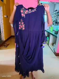 Beautiful Nevy 💙 Blue Colour Gown 😍😍