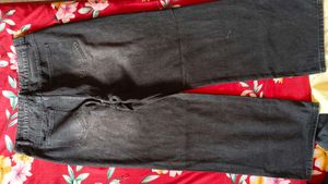 Savana Women's Washed Black Wide-Leg Jeans