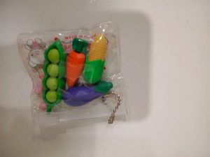 Cute Vegetable Eraser Set