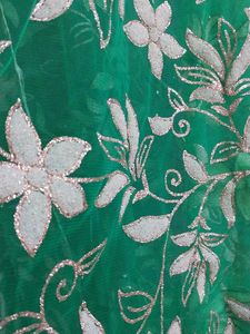 Suit Kurta Pant With Net Work Jacket