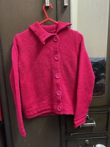 pink winter top