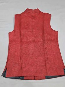 Men's Red Nehru Jacket