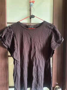 Stylish Brown Embroidered Top