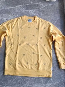 Men's Yellow Graphic Sweatshirt