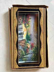 Framed Waterfall Landscape Art