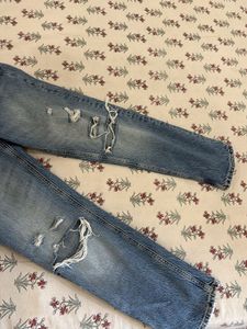 Hardly used Distressed Blue Denim Jeans