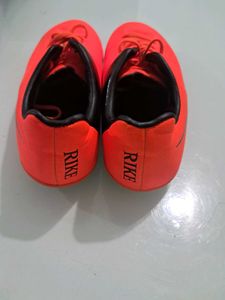 Bright Orange Rike Soccer Cleats
