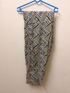 Blue Printed Sleeveless Kurta