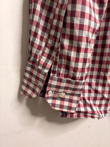 Classic Gingham Pattern Men's Shirt