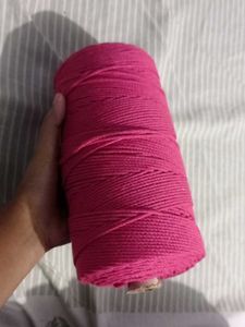 2 mm Macrame Cord - magenta Twisted Thread 1 kg