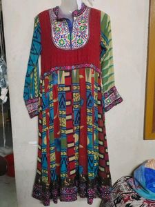 Preloved Jaipuri Mirror Work Anarkali