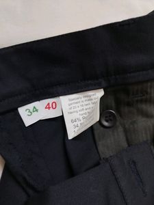 Women Navy blue Formal Trousers