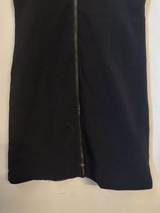 Chic Black Zipper Dress