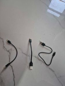 3 Type A to C cables with Accessories